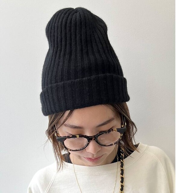 L'Appartement DEUXIEME CLASSE(アパルトモンドゥーズィエムクラス)のL'AppartementCashmere knit Cap レディースの帽子(ニット帽/ビーニー)の商品写真