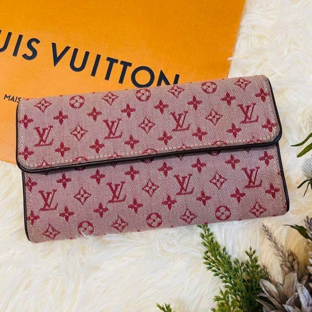 LOUIS VUITTON(ルイヴィトン)のLOUIS VUITTON モノグラム 長財布 キャンバスレザー ピンク レディースのファッション小物(財布)の商品写真