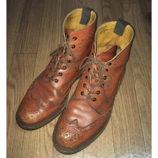 トリッカーズ(Trickers)のトリッカーズ☆ポールスミス別注☆カントリーブーツ☆UK9 マロン☆送料込み(ブーツ)