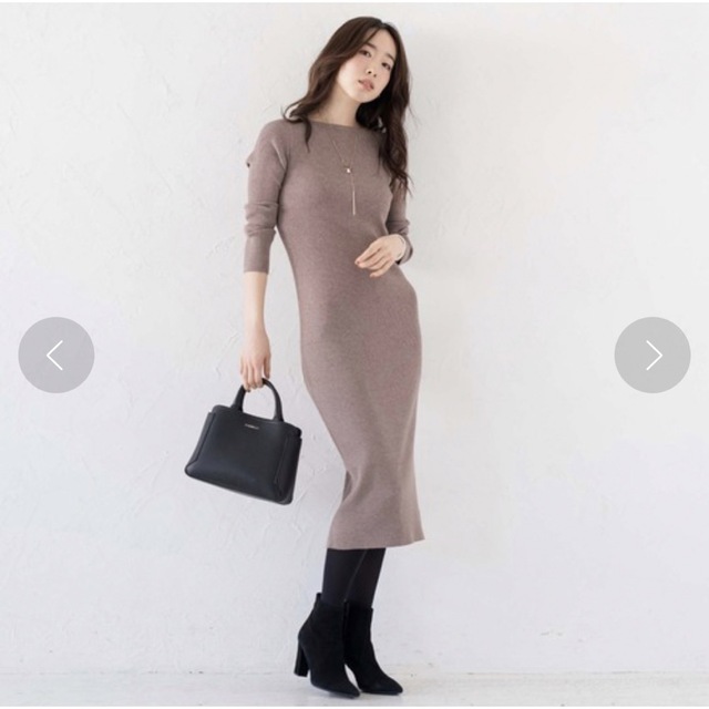 Loungedress(ラウンジドレス)のLoungedress リブロングワンピース レディースのワンピース(ひざ丈ワンピース)の商品写真