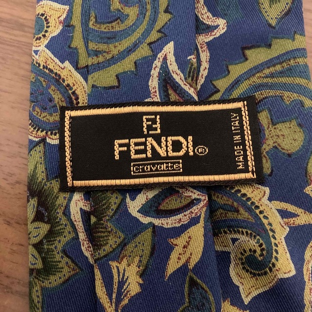 FENDI(フェンディ)のFENDI フェンディ シルク ネクタイ ペイズリー ボタニカル メンズのファッション小物(ネクタイ)の商品写真