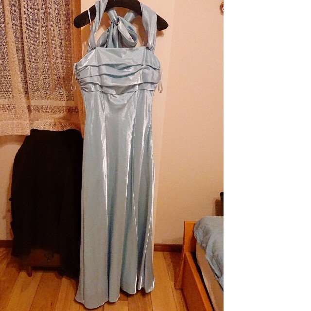 AIMER(エメ)の新品未使用 水色ロングドレス レディースのフォーマル/ドレス(ロングドレス)の商品写真