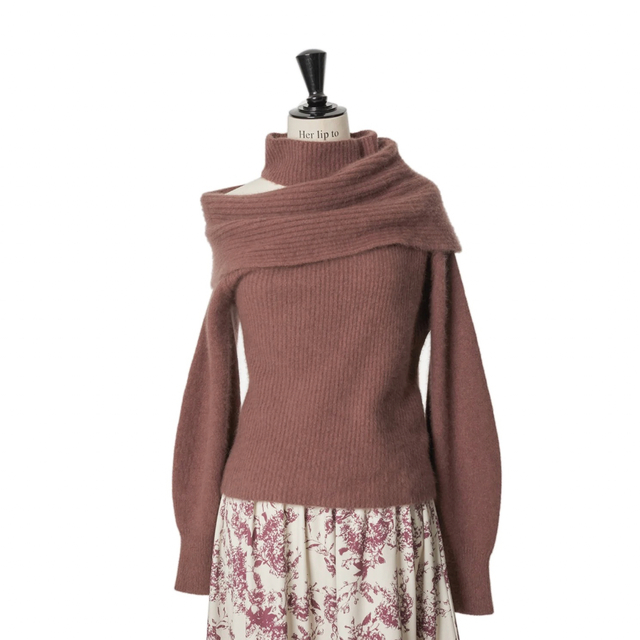 48袖丈Herlipto Multi Way Wool-Blend Sweater
