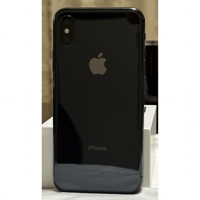 iPhone(アイフォーン)のiphone x  スペースグレイ mqc12j/a app スマホ/家電/カメラのスマートフォン/携帯電話(スマートフォン本体)の商品写真