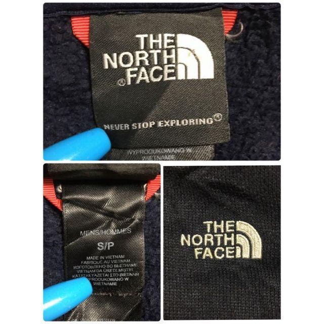 THE NORTH FACE(ザノースフェイス)の【人気定番】ノースフェイス☆ロゴ入りハーフジップニットフリース　紺　961 メンズのトップス(ニット/セーター)の商品写真