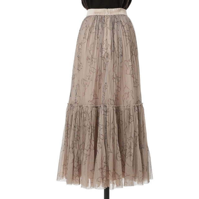 Her lip to Rose Pleated Tulle Skirt