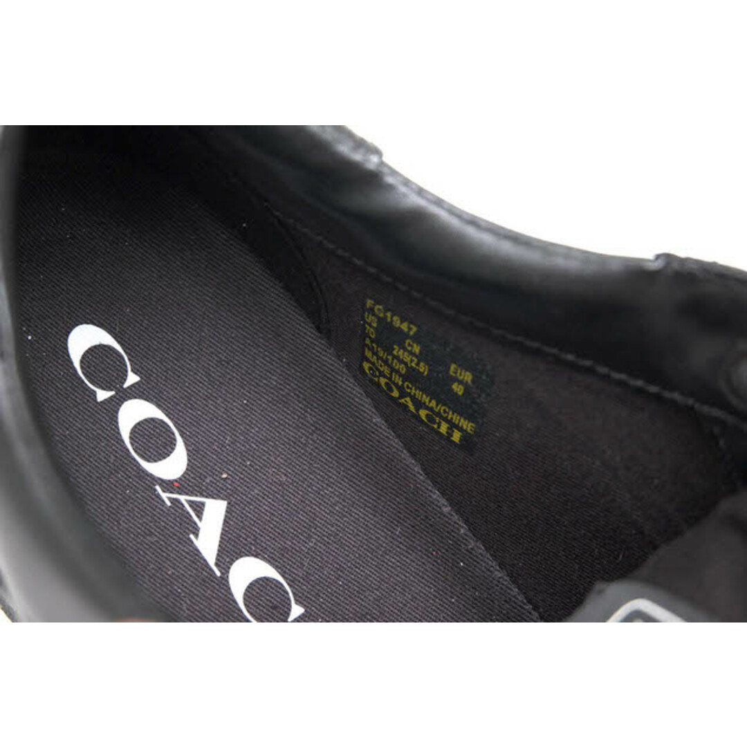 COACH(コーチ)のコーチ／COACH シューズ スニーカー 靴 ローカット メンズ 男性 男性用レザー 革 本革 ブラック 黒  FG1947 Low-Top Leather Sneakers メンズの靴/シューズ(スニーカー)の商品写真