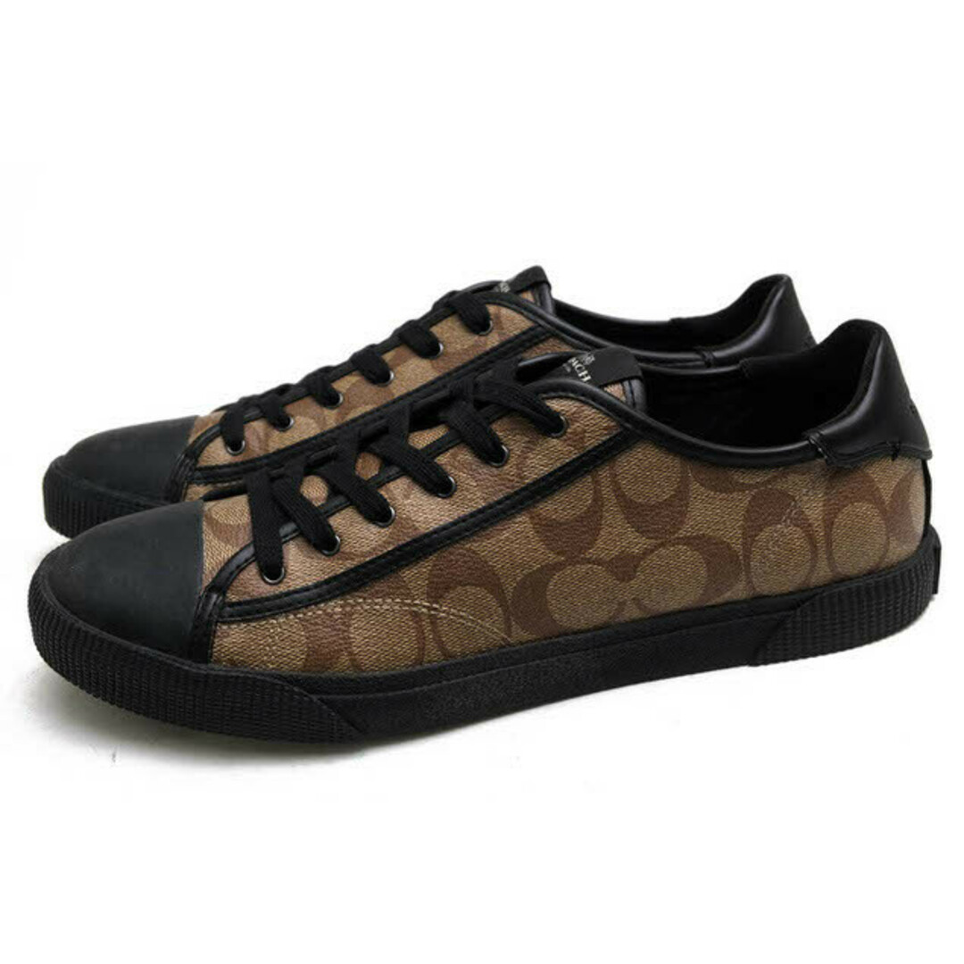 コーチ／COACH シューズ スニーカー 靴 ローカット メンズ 男性 男性用PVC レザー 革 ブラウン 茶  FG4412 C136 Signature Low Top Sneaker シグネチャー柄メンズ