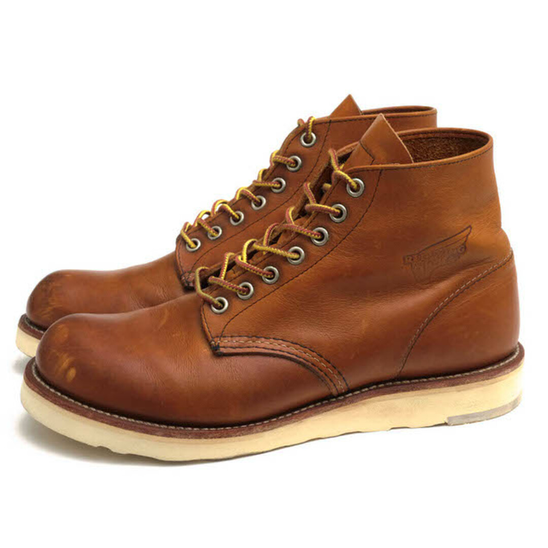 レッドウィング／RED WING ワークブーツ シューズ 靴 メンズ 男性 男性用レザー 革 本革 ブラウン 茶  9107 Heritage Work 6" Round Toe Boot プレーントゥ グッドイヤーウェルト製法