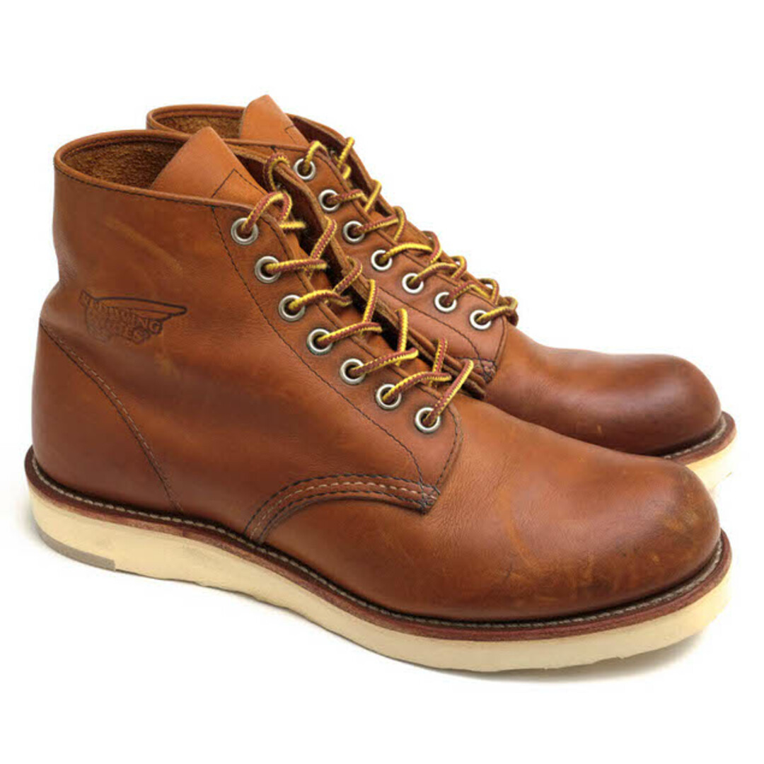 レッドウィング／RED WING ワークブーツ シューズ 靴 メンズ 男性 男性用レザー 革 本革 ブラウン 茶  9107 Heritage Work 6" Round Toe Boot プレーントゥ グッドイヤーウェルト製法