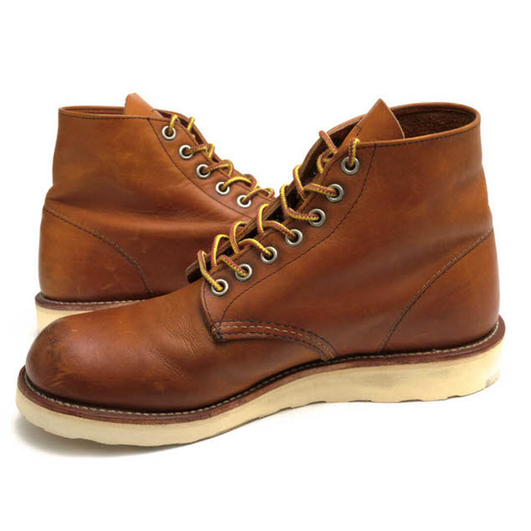 レッドウィング／RED WING ワークブーツ シューズ 靴 メンズ 男性 男性用レザー 革 本革 ブラウン 茶  9107 Heritage Work 6" Round Toe Boot プレーントゥ グッドイヤーウェルト製法 2