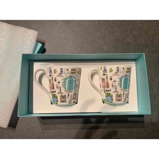 ティファニー(Tiffany & Co.)の【新品未使用】TIFFANY&Co. ／5thアベニュー ペア　マグカップセット(グラス/カップ)