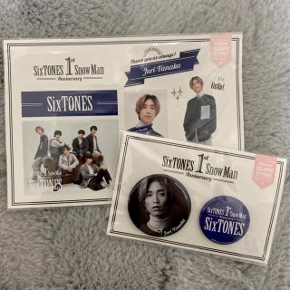 ストーンズ(SixTONES)の田中樹　SixTONES 1st Anniversary 缶バッジ　ステッカー(アイドルグッズ)