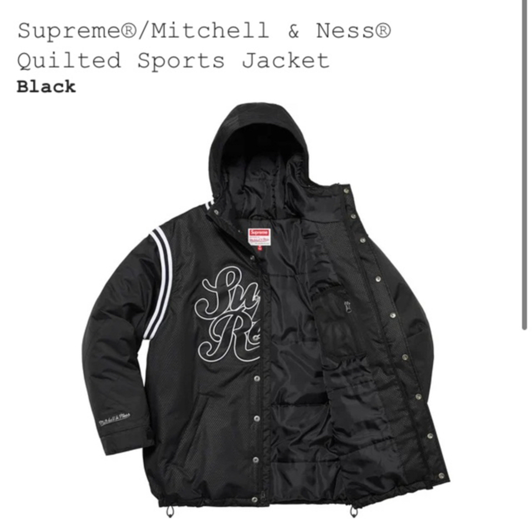 Supreme - 【新品未試着L黒】Supreme Mitchell & Ness Jacket の Supreme - 【新品未試着L黒】Supreme Mitchell & Ness Jacket の