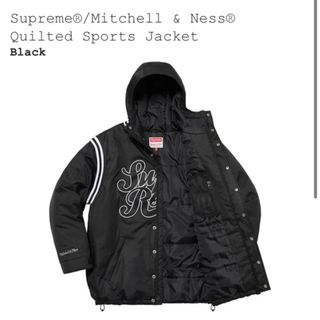 Supreme - 【新品未試着L黒】Supreme Mitchell & Ness Jacket の Supreme - 【新品未試着L黒】Supreme Mitchell & Ness Jacket の
