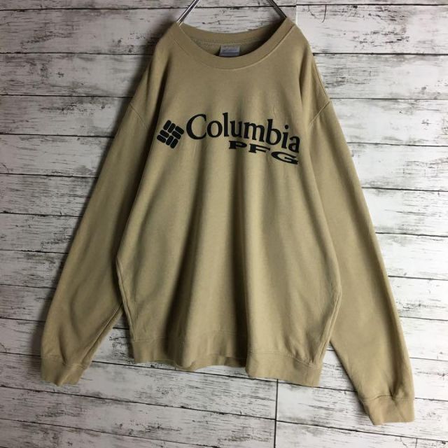 Columbia(コロンビア)の【美品】コロンビア☆デカロゴスウェット  入手Lサイズ  薄手  ゆるだぼ メンズのトップス(スウェット)の商品写真