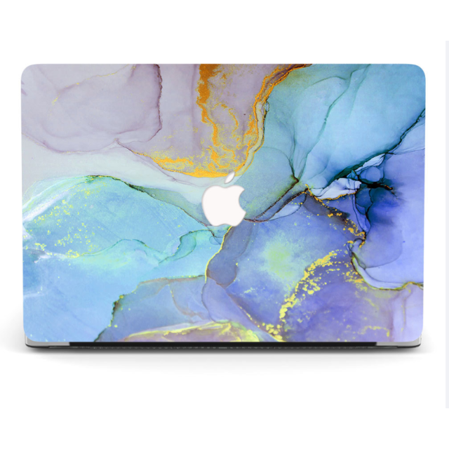 MacBook Air 13インチ ケース カバー 大理石 ブルー 青 D28 7