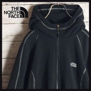 ザノースフェイス(THE NORTH FACE)の【大人気定番】ノースフェイス☆ロゴいり薄手フルジップパーカー　人気即完売品(パーカー)