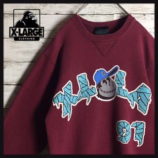 エクストララージ(XLARGE)の【人気Lサイズ】エクストララージ☆ビッグロゴ入りトレーナー  希少カラー(スウェット)