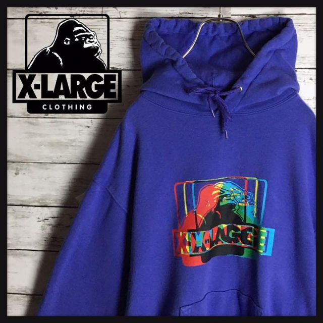 XLARGE - 【ビッグロゴ】エクストララージ☆希少デザインパーカー 人気