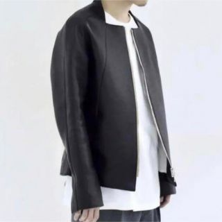 オーラリー(AURALEE)の【SOUMO】HOLLOW LEATHER JACKET 01サイズ(レザージャケット)