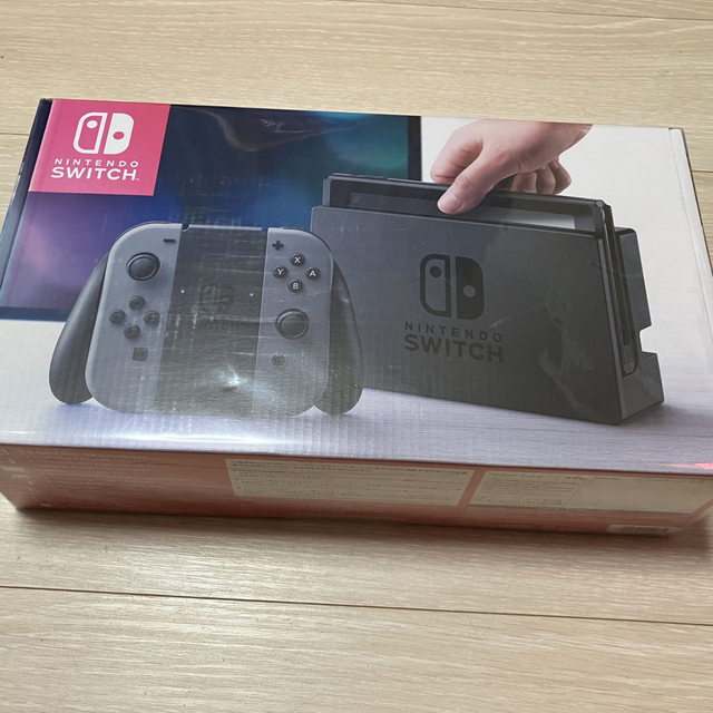 新品未開封】NintendoSwitch グレー 初期型 店舗印なし-