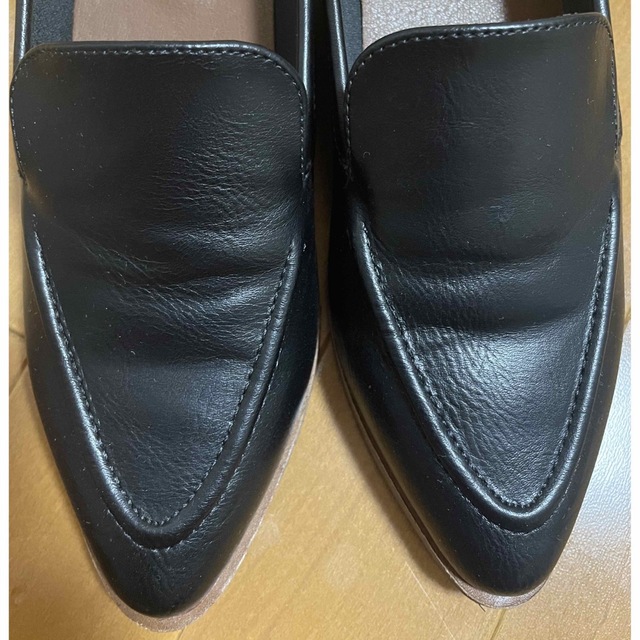 IENA(イエナ)のウッドヒールのアーモンドトゥローファーパンプス /ｒ3 レディースの靴/シューズ(ローファー/革靴)の商品写真
