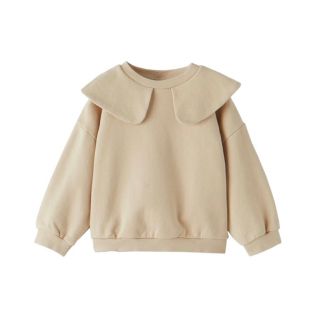 ザラキッズ(ZARA KIDS)の【ZARA KIDS】ピーターパン襟付きスウェット(Tシャツ/カットソー)