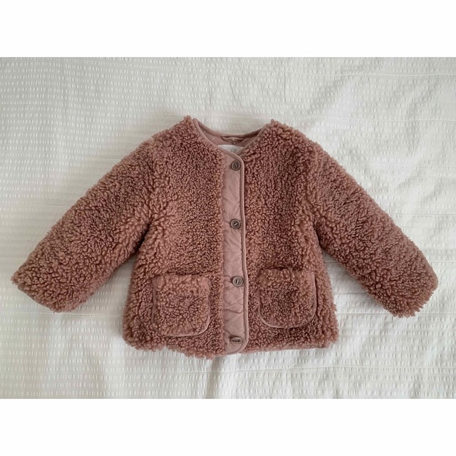 ZARA KIDS(ザラキッズ)のZARA ボアコート 3-4y キッズ/ベビー/マタニティのキッズ服女の子用(90cm~)(コート)の商品写真