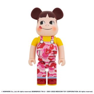 ベアブリック(BE@RBRICK)のBE@RBRICK BAPE×ペコちゃん　ベアブリック　1000% ピンク(フィギュア)