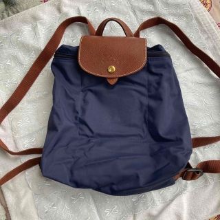 ロンシャン(LONGCHAMP)のロンシャン  リュック　ネイビー(リュック/バックパック)