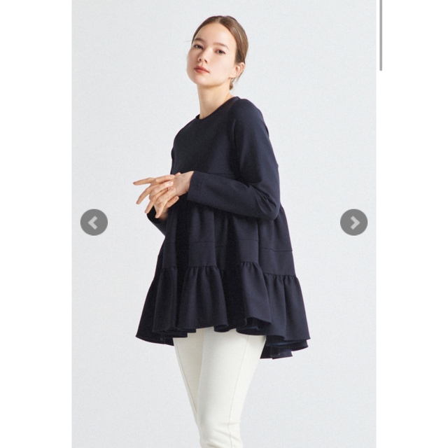 シャツ/ブラウス(七分/長袖) 完売品♡ぬくぬくヘムフリルブラウスyori