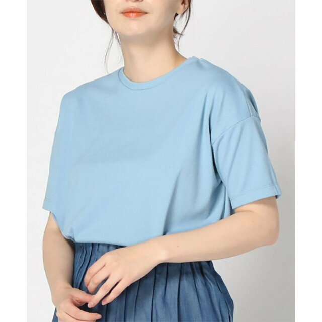 【ブルー】M1880 ブークレーワイドデザインTシャツ