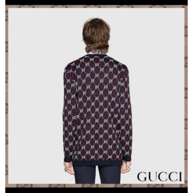 GUCCI グッチ　セーター　ニット　ジャガード　GGロゴ　総柄