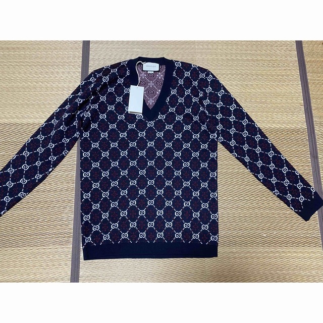 初売り】 Gucci - グッチ セーター ニット ジャガード GGロゴ 総柄