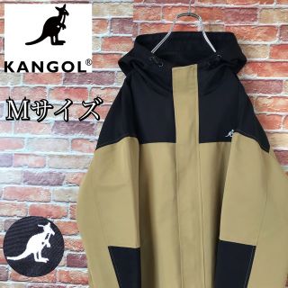 カンゴール(KANGOL)の【極美品】カンゴール5 ZIP FIVEライトマウンテンパーカー 黒ベージュM(マウンテンパーカー)