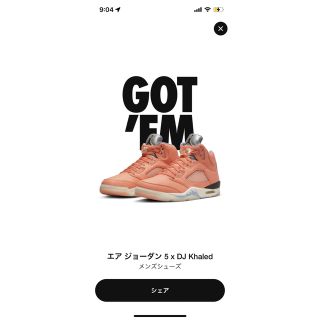 ジョーダン(Jordan Brand（NIKE）)のdj khaled×Nike air jordan5 crimson bliss(スニーカー)