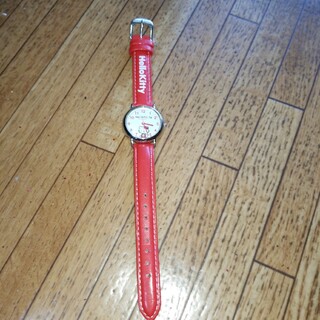 ハローキティ(ハローキティ)のサンリオハローキティキティちゃん腕時計です。未使用新品です。撮影のため、開封(腕時計)