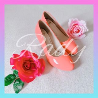 レディー(Rady)の【Rady】エナメルパンプス　メタルヒール　ピンク　9.5cm　ハイヒール(ハイヒール/パンプス)