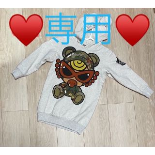 迷彩テディミニ Tシャツキッズ/ベビー/マタニティ