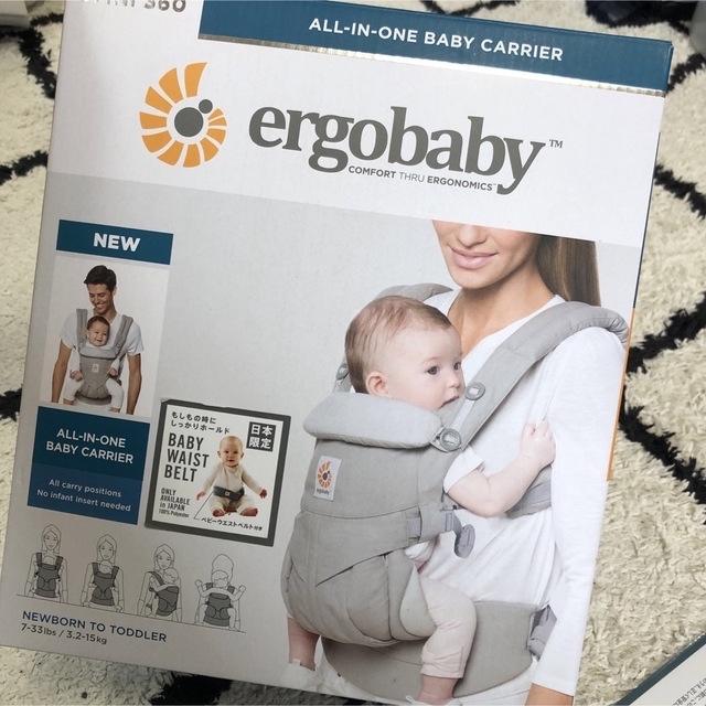 Ergobaby(エルゴベビー)のエルゴベビー　キャリア　オムニ360 ペールグレー キッズ/ベビー/マタニティの外出/移動用品(抱っこひも/おんぶひも)の商品写真