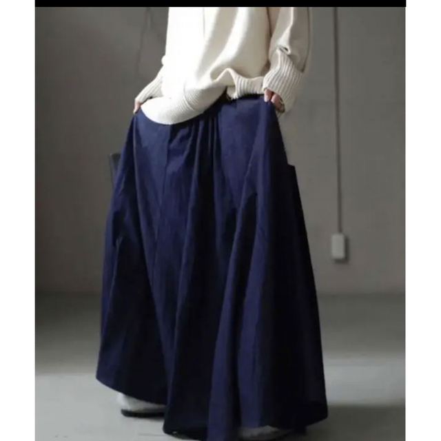 antiqua(アンティカ)のアンティカ　デザイン デニム スカート レディースのスカート(ロングスカート)の商品写真