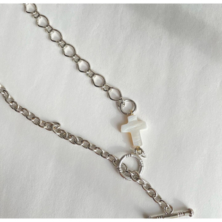 エディットフォールル(EDIT.FOR LULU)のno.150 silver shellcross beads choker(ネックレス)