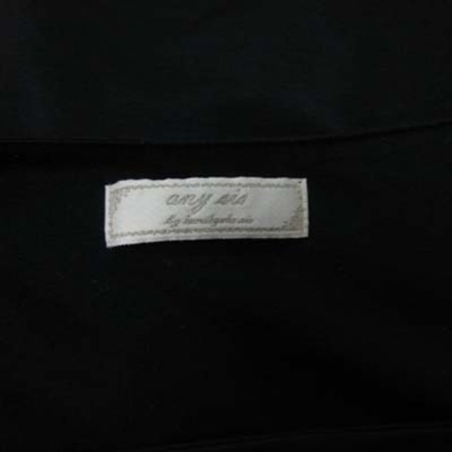 anySiS(エニィスィス)のエニィスィス エニシス カットソー スクエアネック 切替 長袖 刺繍 2 黒  レディースのトップス(カットソー(長袖/七分))の商品写真
