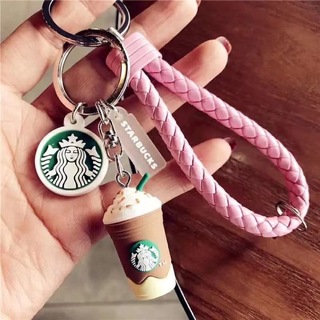 スターバックスコーヒー(Starbucks Coffee)の海外限定スタバ　桜のキーホルダー　フラペチーノコーヒー　携帯ストラップ　ピンク色(キーホルダー)