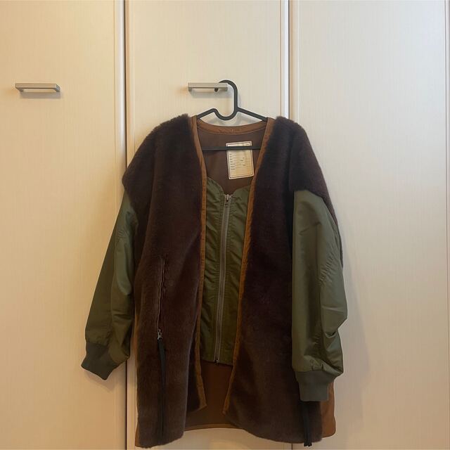 etsinta エシンタCHAOPANIC TYPY ファー切り替えジャケット 新作から