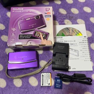 フジフイルム(富士フイルム)のFUJI FILM デジタルカメラ FinePix Z90 PURPLE(コンパクトデジタルカメラ)