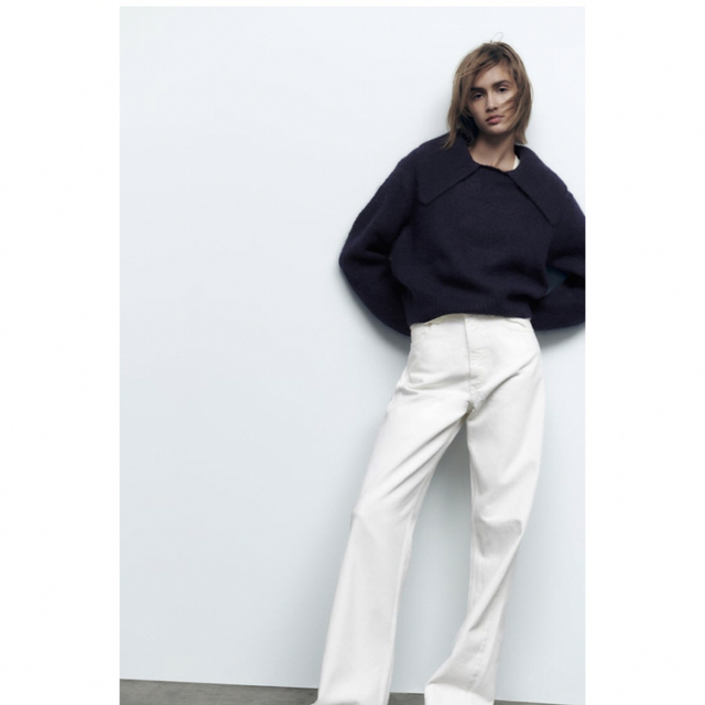 zara ポロネックニットセーター　ニット