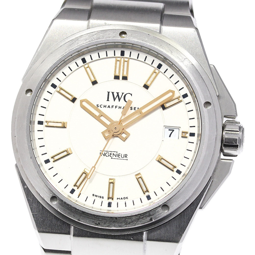 ★保証書付き【IWC SCHAFFHAUSEN】IWC インヂュニア デイト IW323906 自動巻き メンズ_716740