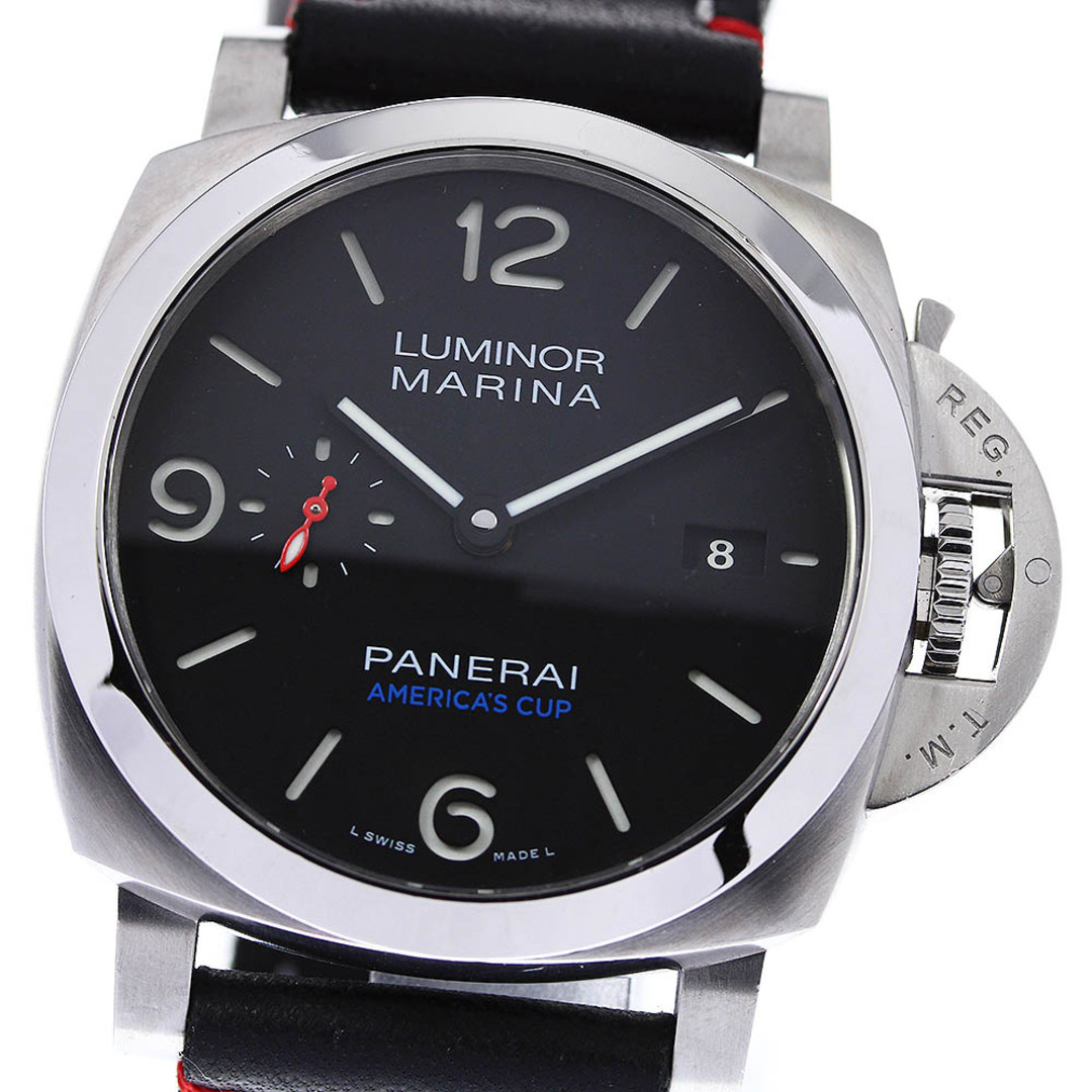 ★箱・保証書付き【PANERAI】パネライ ルミノールマリーナ 1950 ソフトバンクチームジャパン PAM00732 自動巻き メンズ_715335【ev10】